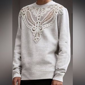 Burberry Grey Lace Sweatshirt